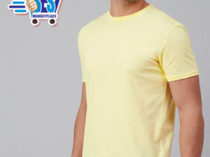 Jersey Neck Creem T-shirt with print