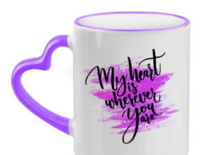 Sublimation LOVE Pink Rin Mug with Print