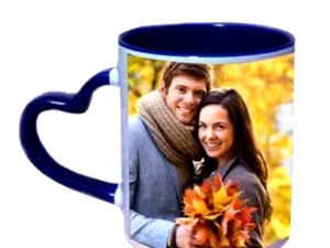 Sublimation LOVE Blue Rin Mug with Print