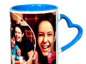 Sublimation LOVE Cyan  Rin Mug with Print