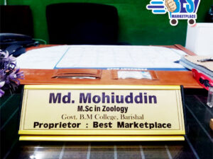 Customized Desk Name Plate for Office