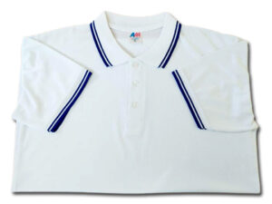 JERSEY POLO MASH WHITE SINGLE PIPE