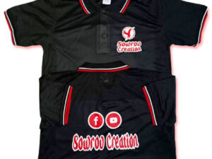 JERSEY POLO MASH BLACK