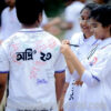 Jersey Neck White T-shirt with print - Image 7
