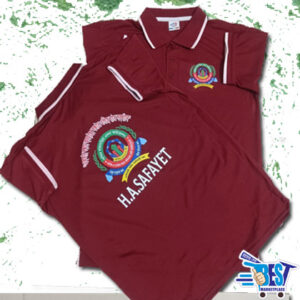 Lacost Jersey Polo T-Shirt (Marun)  with Print