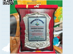 University/Institutional Crest (Customized Memento Haddi Silver Body Box Crest)