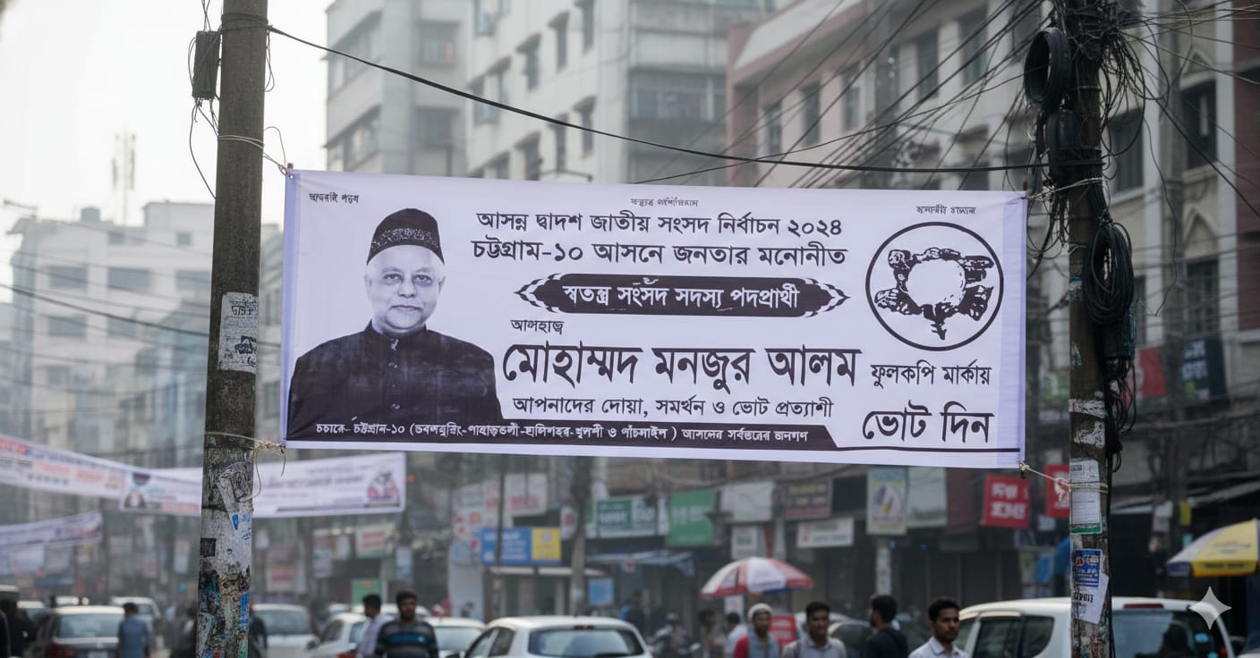 Election cloth banner print (নির্বাচনের কাপড়ের ব্যানার প্রিন্ট) - Image 3